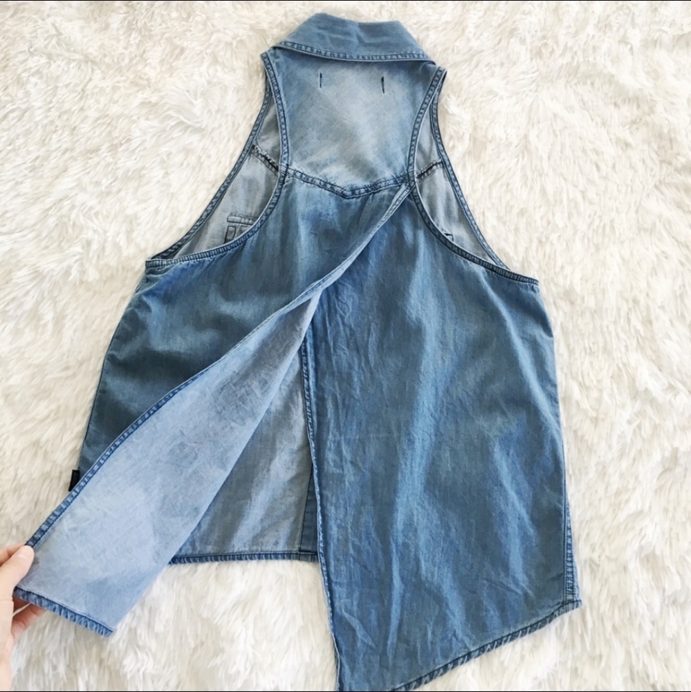 Vans - Chambray Button Up With Tulip Back - image 2